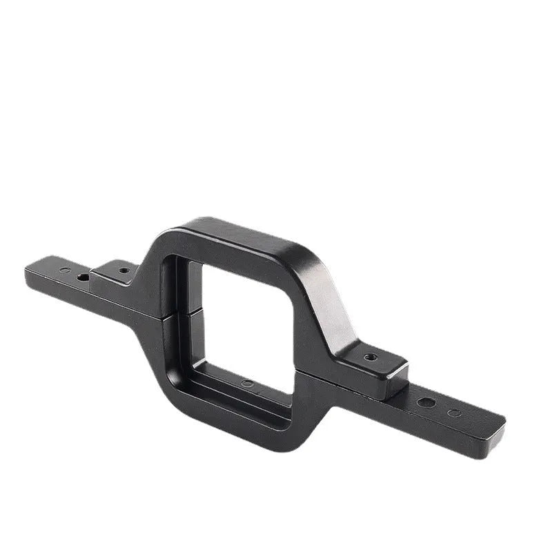 Black aluminium alloy reversing light bracket for Jeep Wrangler vehicles with pre-drilled mounting holes