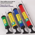 Mixed colour plastic manual pump for basketballs, footballs, volleyballs, and balloons
