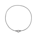 S925 sterling silver clavicle necklace for women on a white background, showing pendant detail.