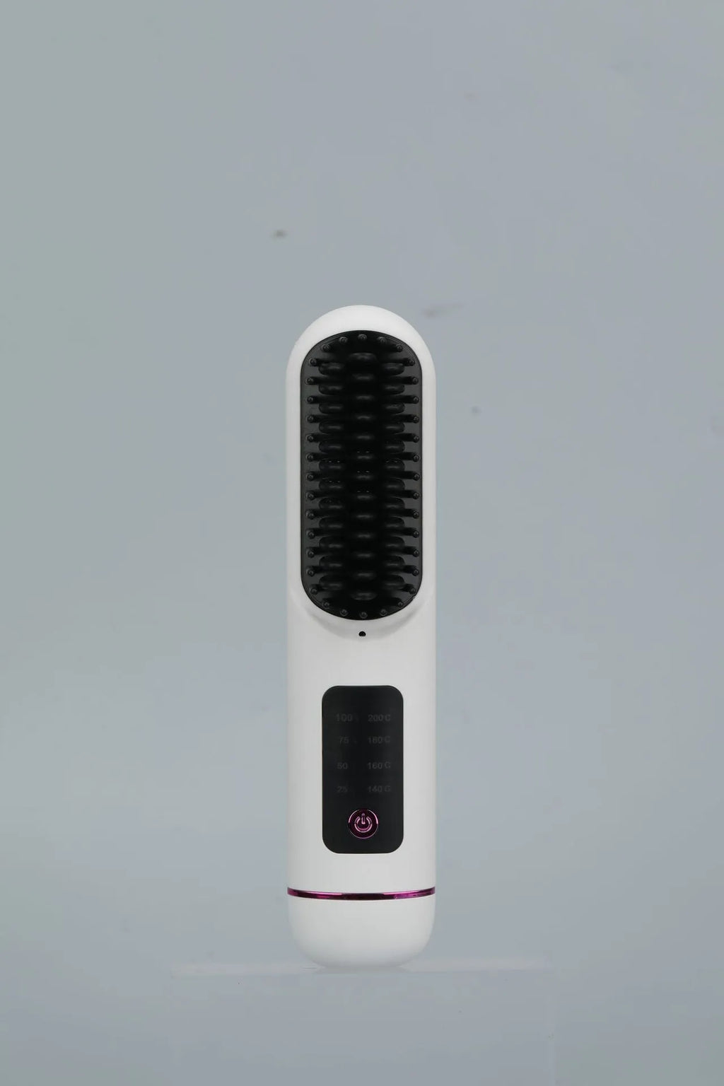 Portable charging negative ion straight hair comb in blue, grey or white colours
