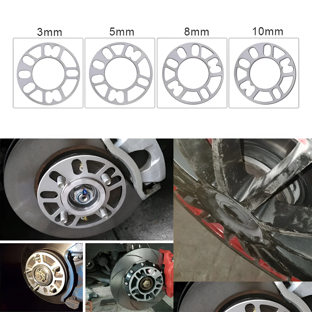Automotive wheel hub widening gasket spacer in 3mm 5mm 8mm 10mm thickness options