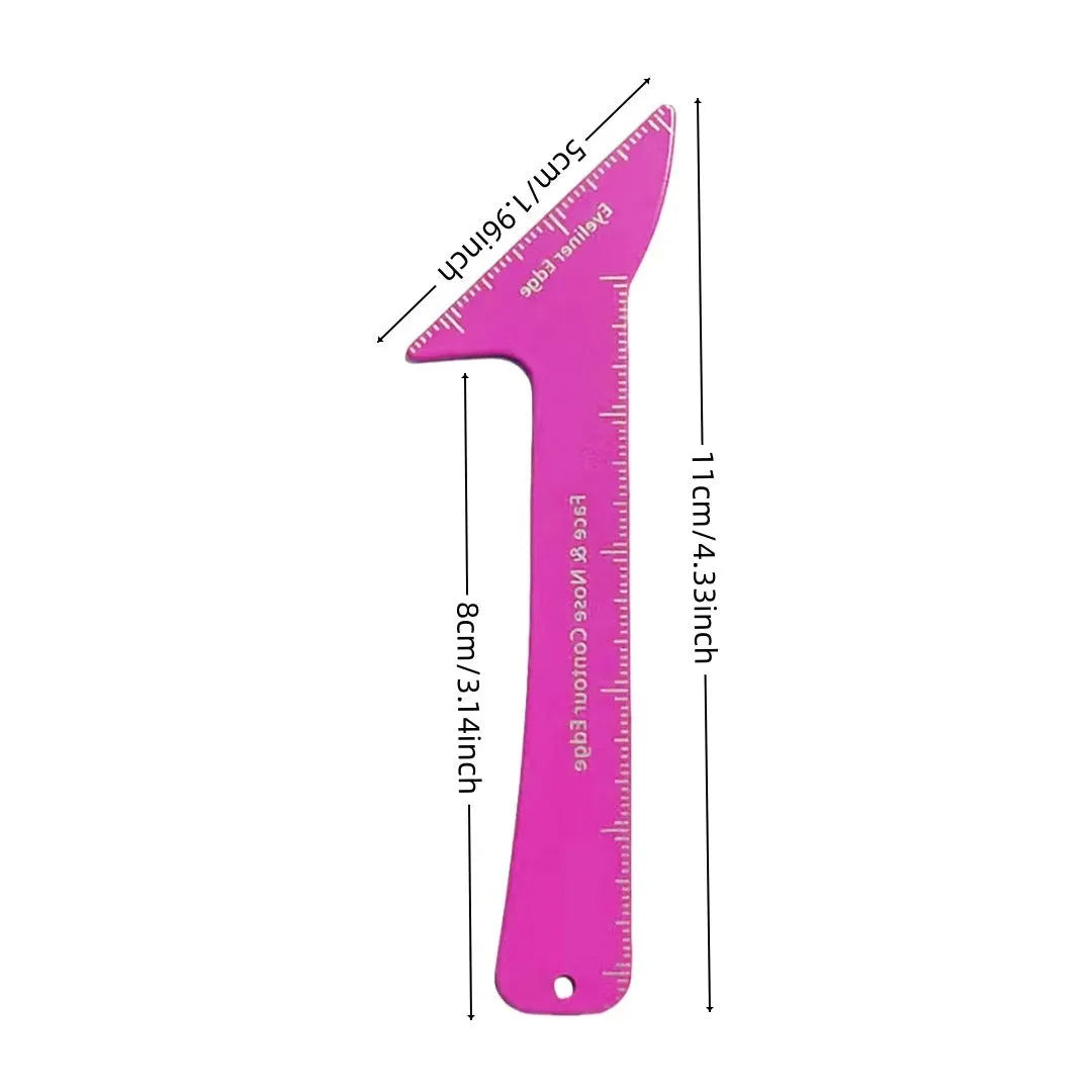 3-in-1 reusable eyeliner stencil tool for hooded eyes with winged eyeliner and contouring templates