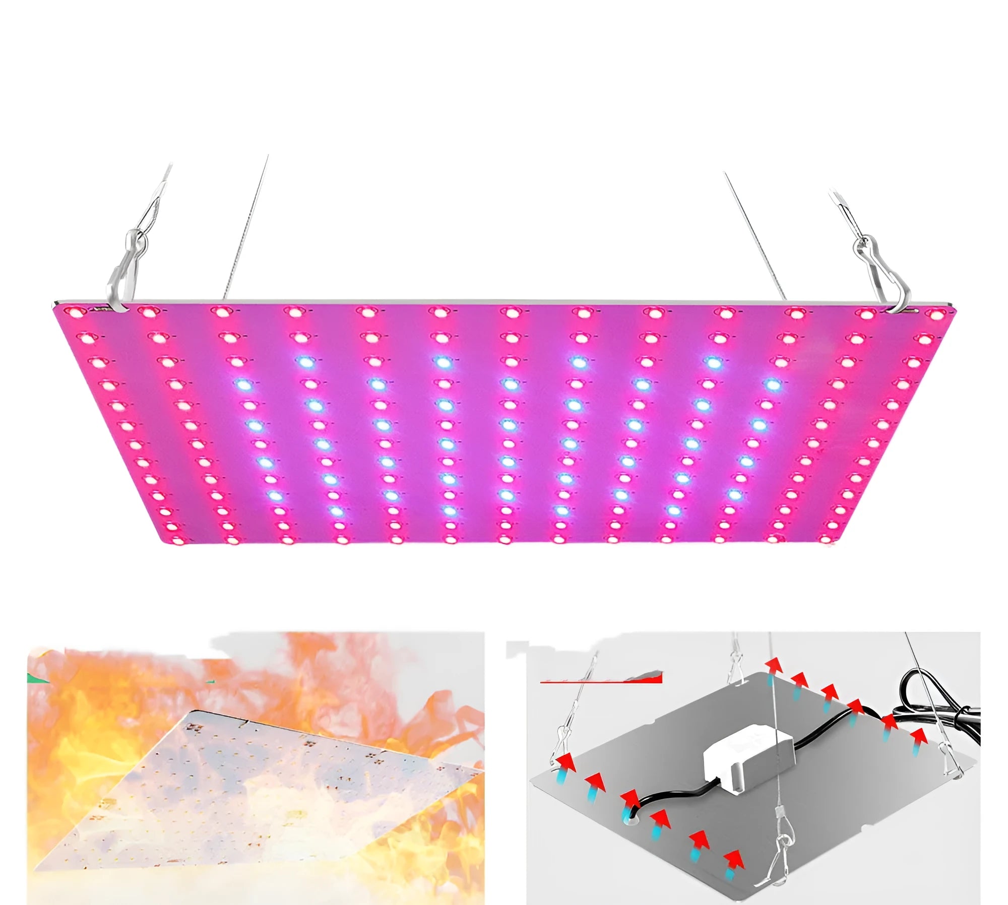D-section bare board LED plant light with aluminum housing for indoor fruit and vegetable growing