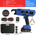 Electric steel bar tying machine with battery and charger for construction site use