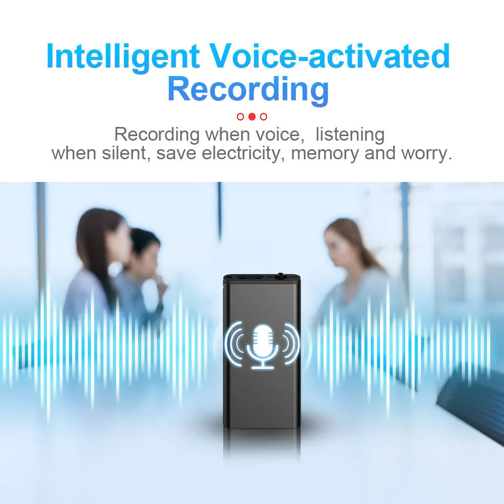 Aluminium alloy encryption recording pen with voice control and HD noise reduction