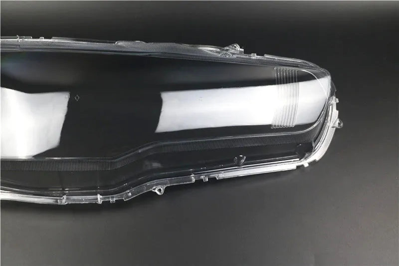 Transparent plastic car headlight housing cover with 50mm dimensions