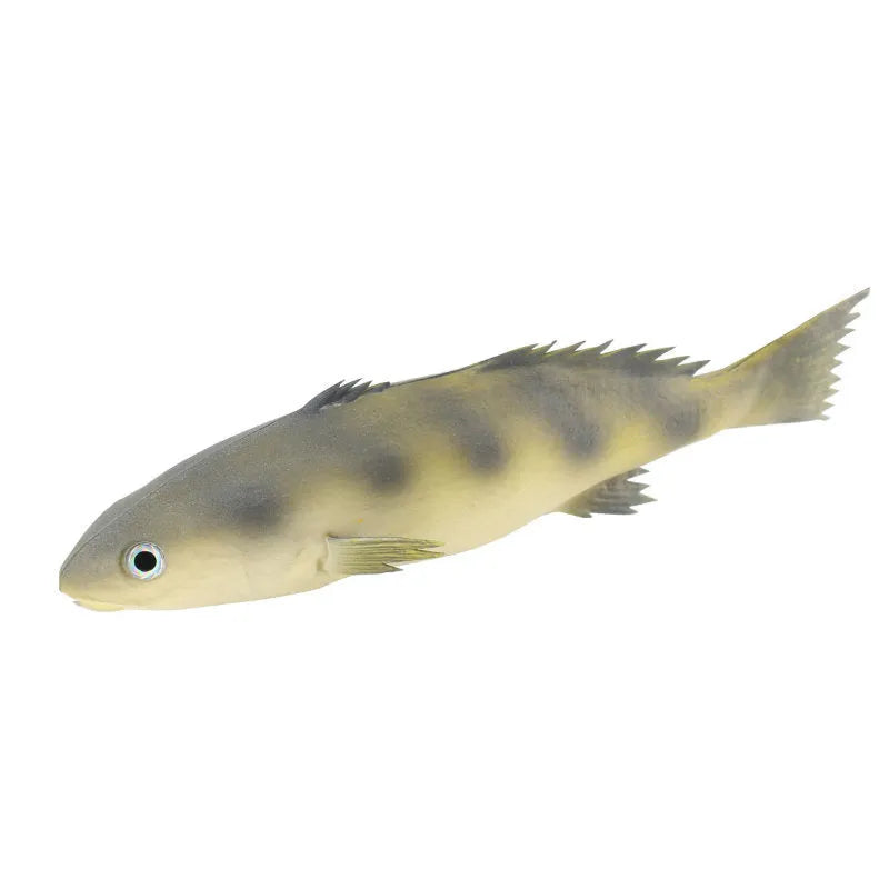 PU simulated fish ornaments including yellow-fin tuna and small tuna models for aquarium decoration