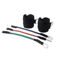 Black elastic leg resistance rope set for Taekwondo explosive kicking training