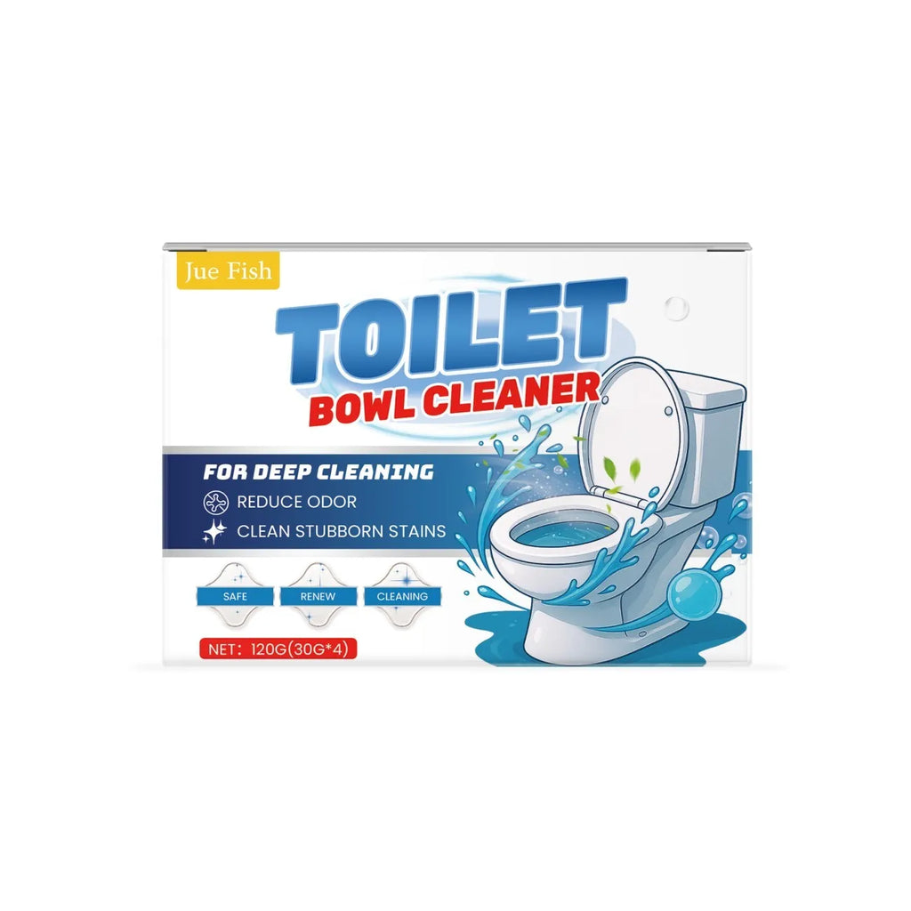 Toilet bowl cleaning powder in individual sachets for urine stain and odour removal