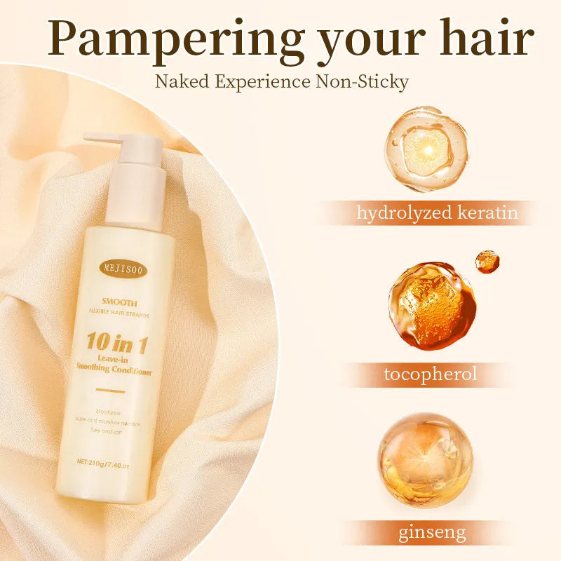 210g bottle of wash-free soft 10-in-1 hair conditioner for ladies.