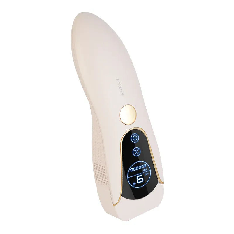 Freezing Point hair removal device in Sundial Green, Pink or White colour on a white background.