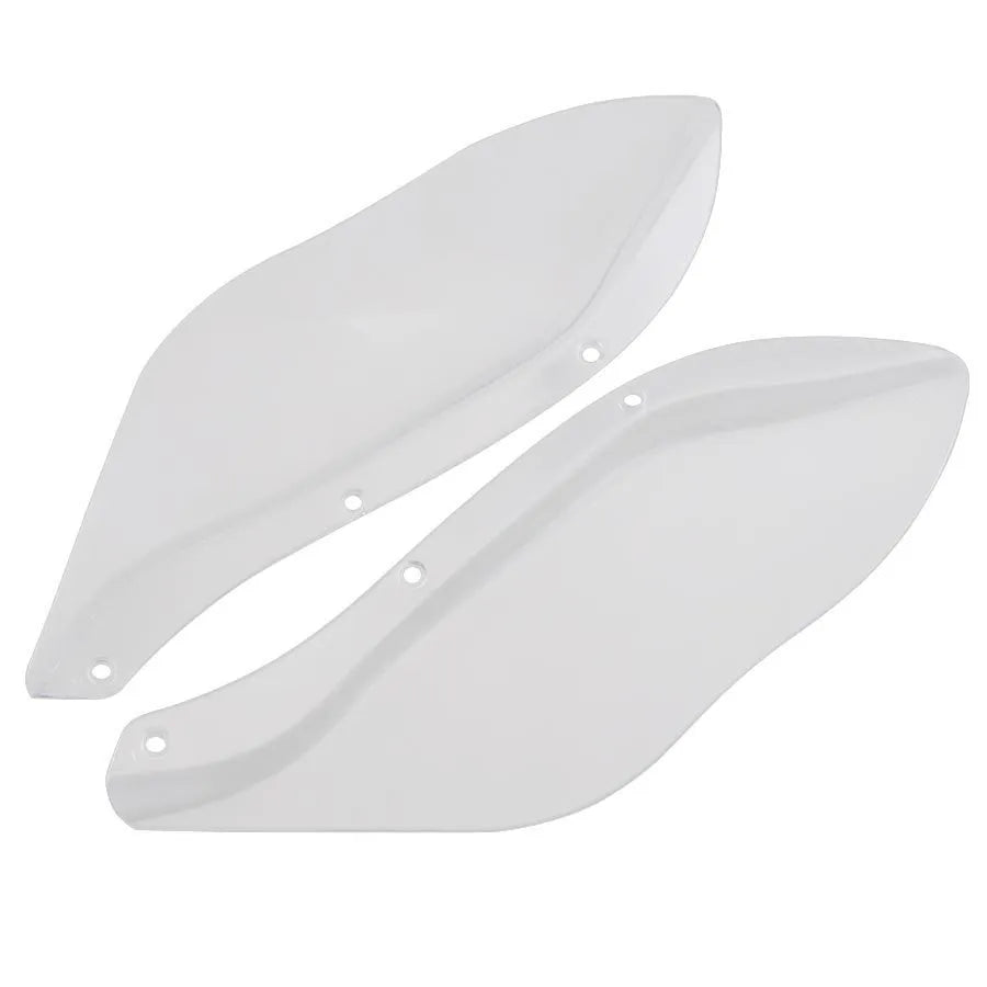 Pair of transparent black ABS plastic side head covers for Harley Touring motorcycle