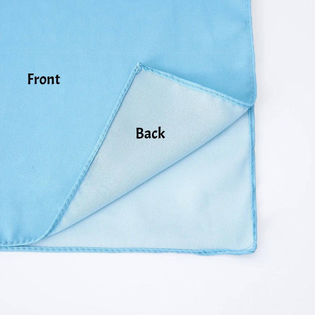 Long chiffon scarf draped showing lightweight fabric texture and length with ethnic pu long design