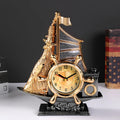 Digital alarm clock with LED display in gold or silver colour options