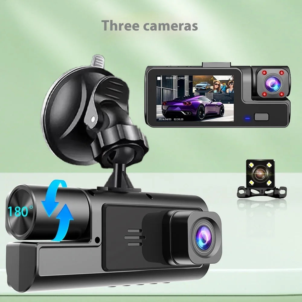 WiFi-enabled driving recorder with 2.0 inch screen showing reversing image display