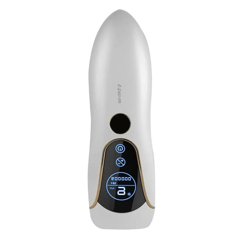 Freezing Point hair removal device in Sundial Green, Pink or White colour on a white background.