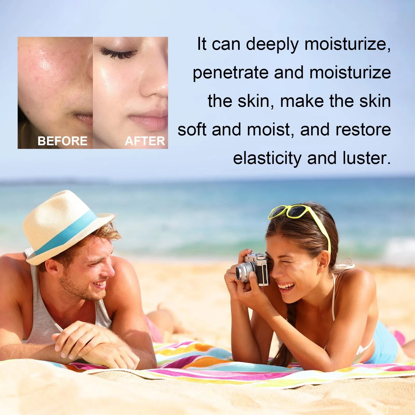 30g moisturising protective lotion container with UV isolation properties