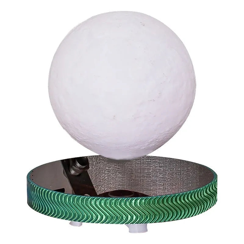 Magnetic suspension moon night lamp decorative ornament floating above surface