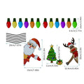 Christmas elk reflective magnetic car decoration sticker with cartoon design in RFM025 colour