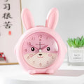 Creative fashion children's singing alarm clock in blue or pink cartoon style with night light.