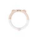Plush winter steering wheel cover with animal embroidery in 38cm diameter for thermal cold weather driving comfort