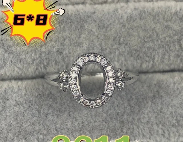 Oval denier ring with open mouth design, gold electroplating, and five-pointed star element