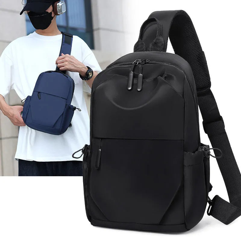 Men's waterproof chest bag in three colours with adjustable shoulder strap