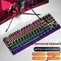 K87 mechanical gaming keyboard with green or red switches in multiple colour options