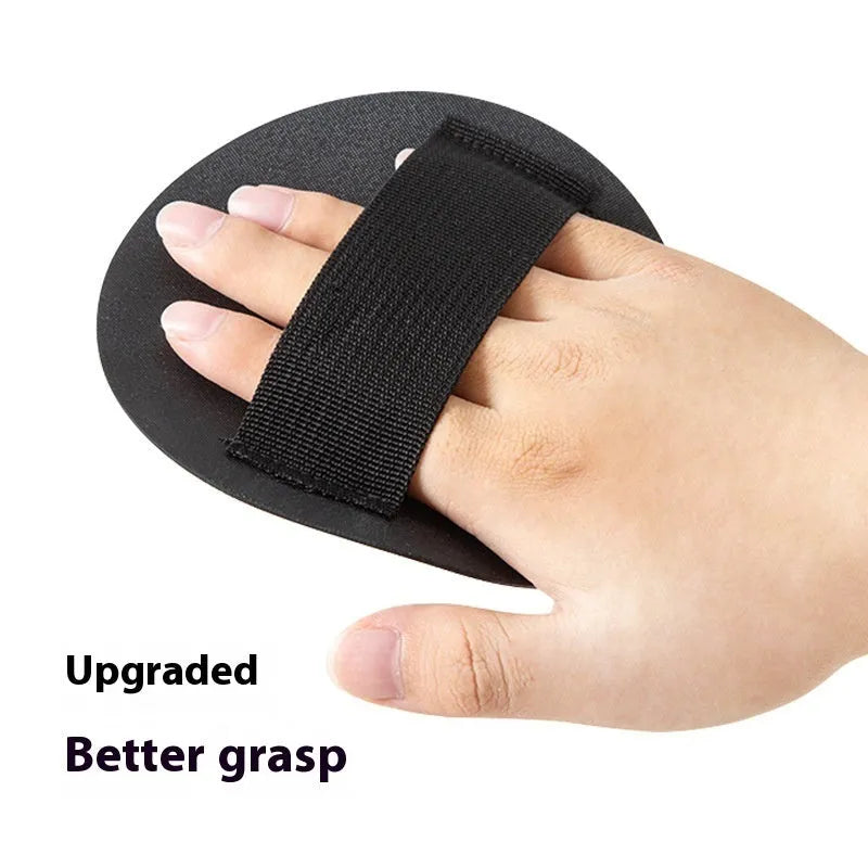 Women's natural rubber bath gadget finger style in round cake colours with bath towel