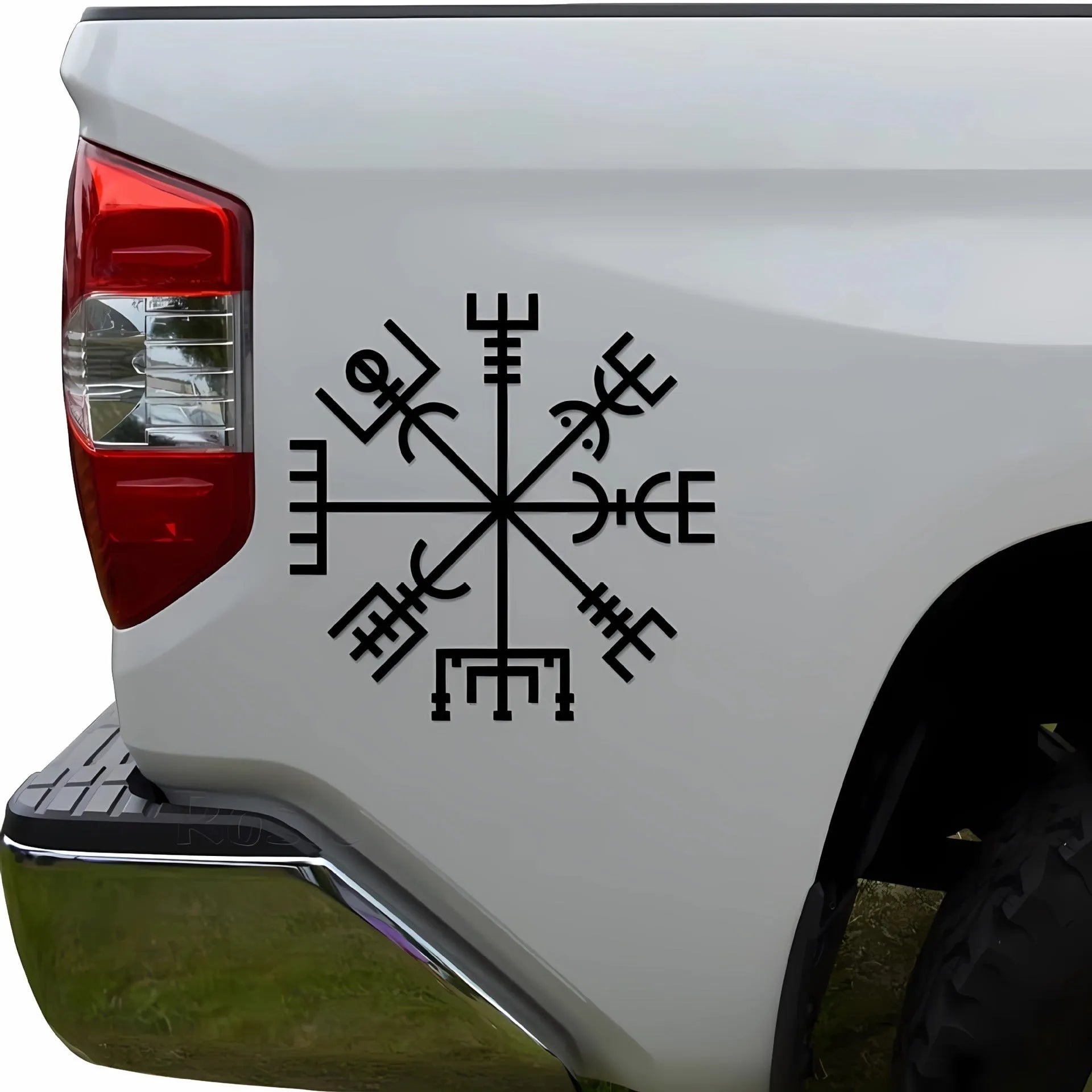 Square 13x13cm vinyl car glass sticker with vegetarian no charm design for vehicle and notebook decoration