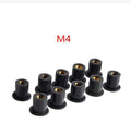 Motorcycle windshield brass rubber expansion nuts in M4 M5 M6 sizes