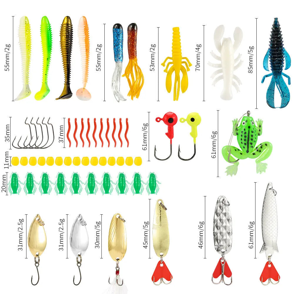 24-piece Christmas Mino Bog fishing blind box set with metal lures in 01 style colour