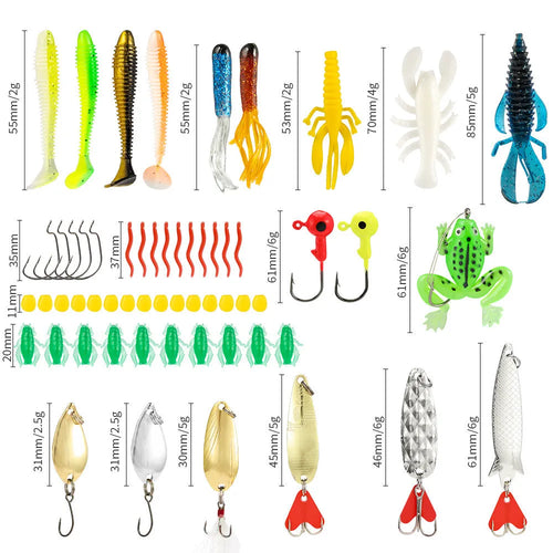 24-piece Christmas Mino Bog fishing blind box set with metal lures in 01 style colour