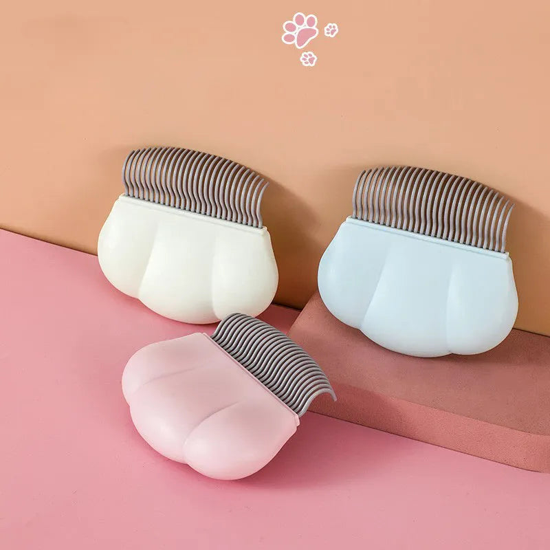 Paw Soft Deshedding Brush in blue, pink or white for cat dog bunny grooming