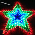 Christmas festival decorative string lights with peacock, heart, sunflower and star-shaped lamps for outdoor holiday decoration