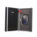 Folding wireless charging mouse pad set with luminous surface and compact Bluetooth mouse on a desk