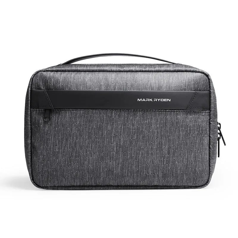 Multi-functional wet dry separation storage bag in Oxford cloth with compartments for toiletries organisation.