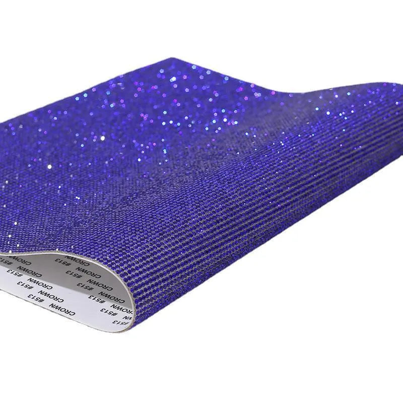 Rhinestone net sticker sheet with eight-eye pattern for heat transfer fabric decoration