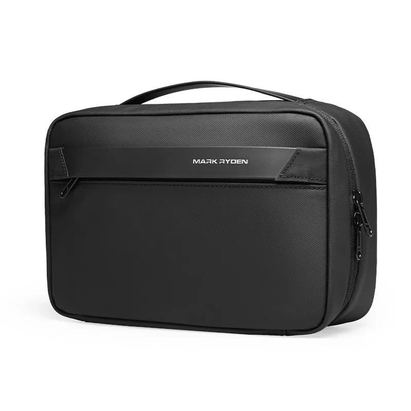 Multi-functional wet dry separation storage bag in Oxford cloth with compartments for toiletries organisation.