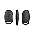 Compact black ABS plastic wireless remote control for duplicating car key signals, showing button layout.