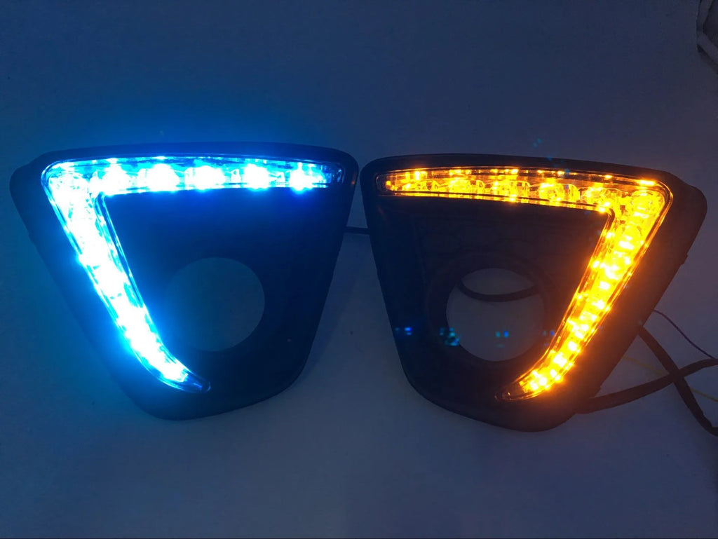 Mazda CX-5 daytime running light LED lamp with electroplated white light and turning yellow option