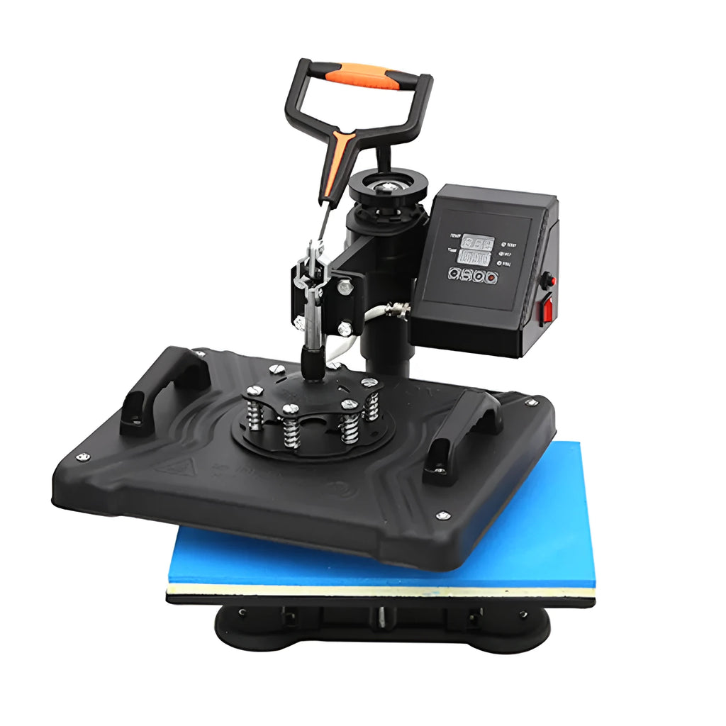 Black multifunctional heat transfer machine for thermal printing on slate fabric plates