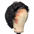 Black human hair lace wig cover cap for pixie wig styles and daily wear