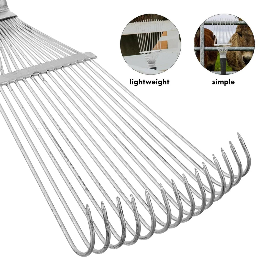 Stainless steel dematting brush rake comb for grooming horses, dogs and livestock