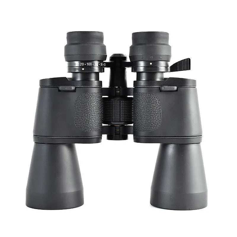 Outdoor binocular telescope with 20-120x continuous zoom and 100mm objective lens