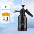 Black 2L foam watering can hand-held sprayer with switch lock and two nozzles for car washing and garden use