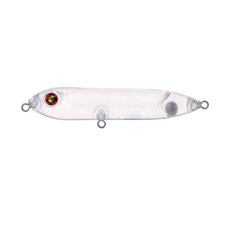 Transparent 9.5cm blank ABS plastic bait body for DIY fishing lure making