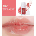 Mint lip gloss and lipstick set showing five bright colour options with lip essence oil