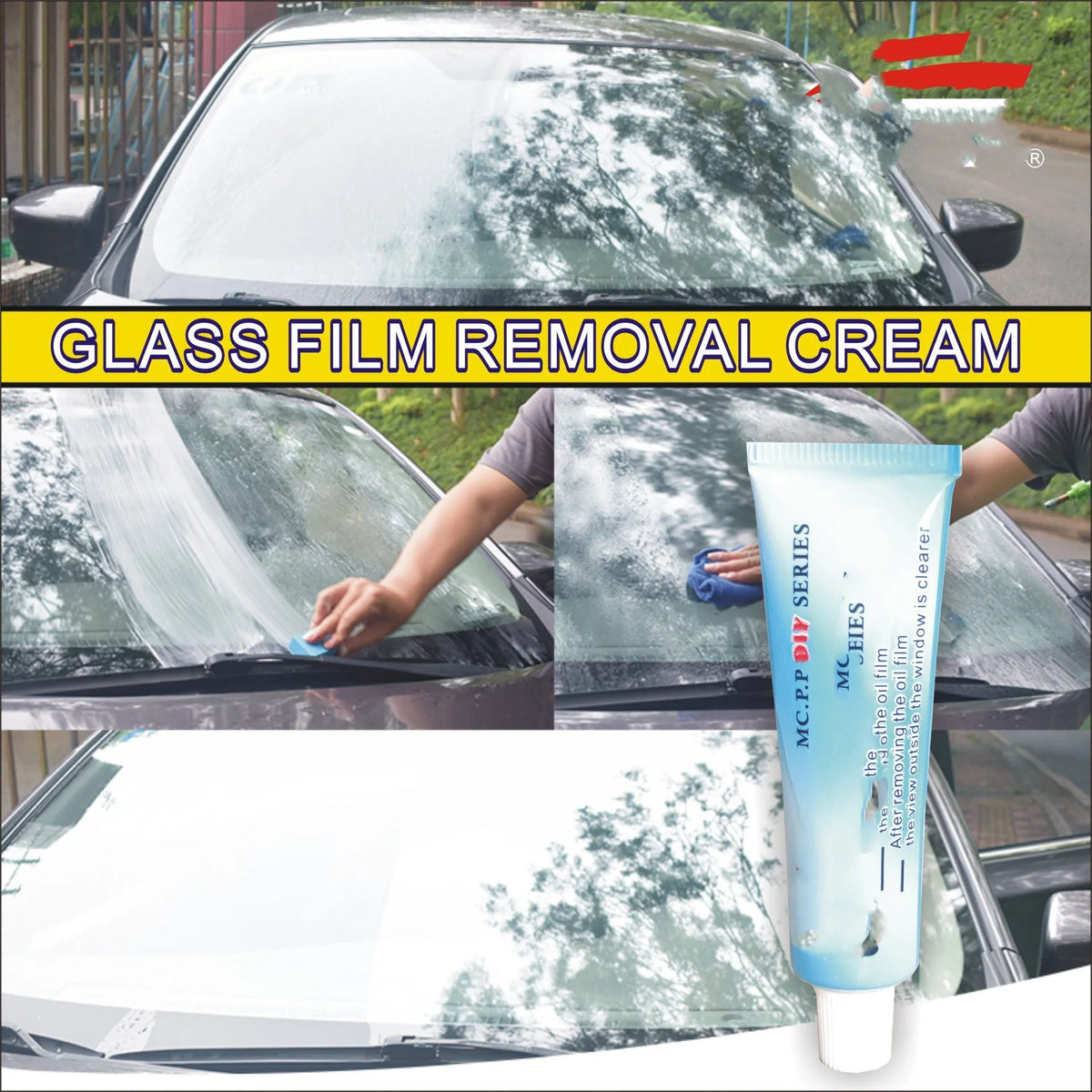 15ml automotive glass rainproof spray in white English version packaging