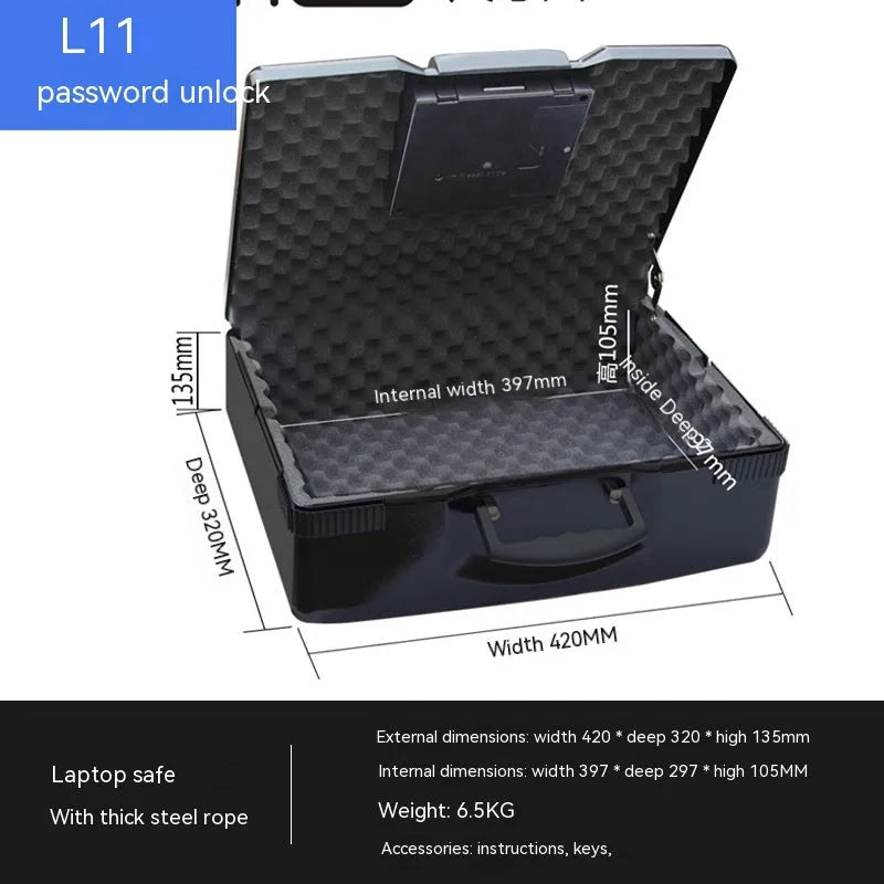 Portable L12 mechanical password safe with 6500G lock and youjingang construction